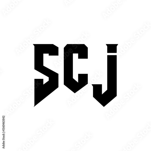 Free Download SCJ letter logo design for technology company. SCJ logo design black and white color combination. SCJ logo, SCJ vector, SCJ design, SCJ icon, SCJ alphabet. SCJ typography logo design. - GFXLoad