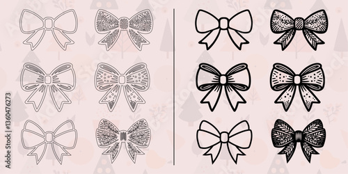 Bow SVG | Elegant Laser Cut Ribbon & Decorative Design