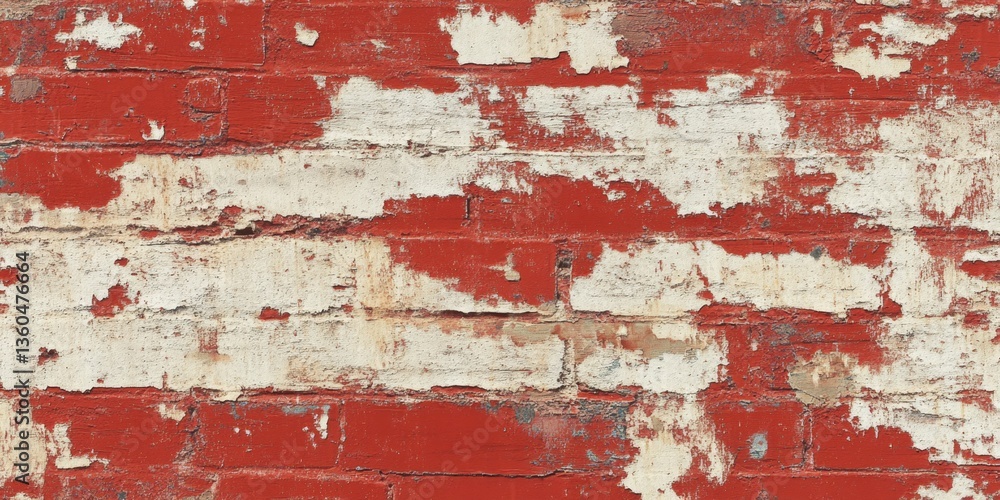 Obraz premium Weathered Red Brick Wall Texture