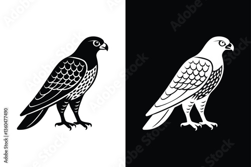 Osprey icon vector on White Background ,Vector Art Illustration on white background.