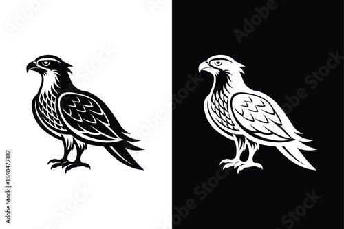 Osprey icon vector on White Background ,Vector Art Illustration on white background.