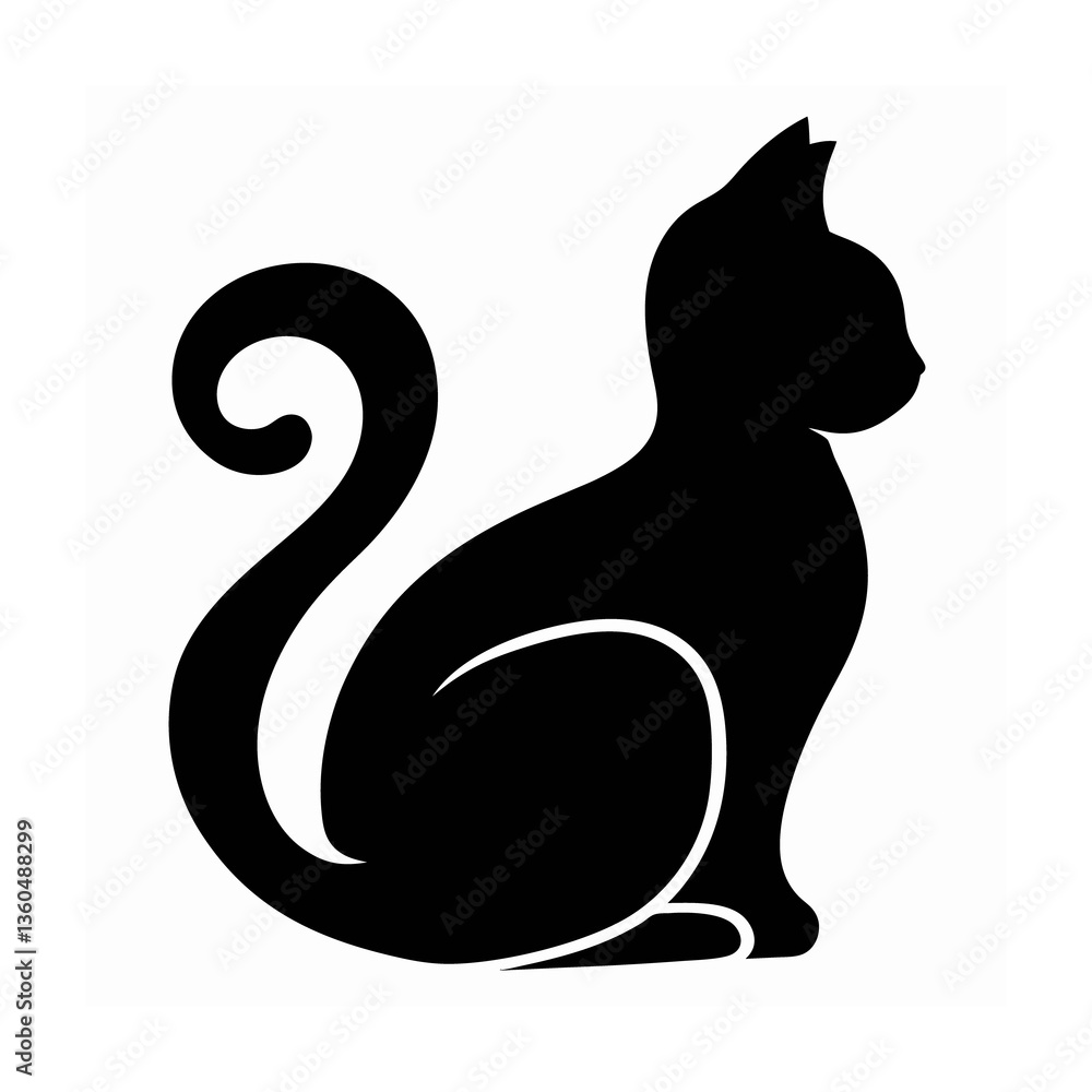 Sitting Cat Silhouette Vector – Elegant Minimalist Feline Illustration, Cat Silhouette Vector – Black Elegant Outline, Sitting Cat Illustration – Minimalist Feline Design, Graceful Cat Icon.
Sitting Cat Silhouette Vector – Elegant Minimalist Feline Illustration, Cat Silhouette Vector – Black Elegant Outline, Sitting Cat Illustration – Minimalist Feline Design, Graceful Cat Icon.