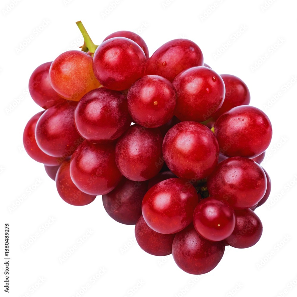 Close-up of a bunch of fresh red grapes. Close-up of a bunch of fresh red grapes.