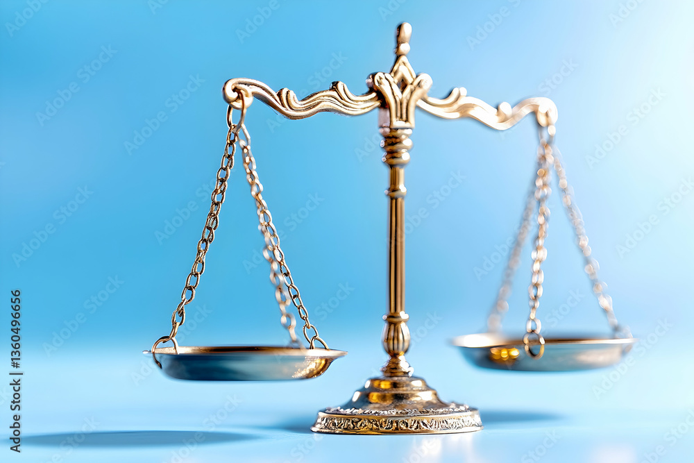 Golden scales of justice on blue background (1) Golden scales of justice on blue background (1)