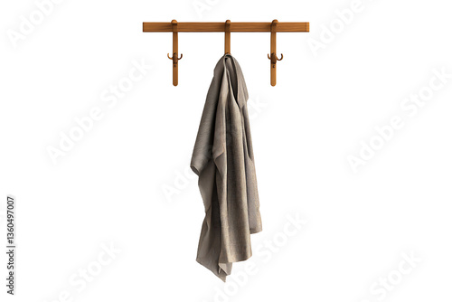 Coat rack Isolated on White and Transparent Background PNG Image.