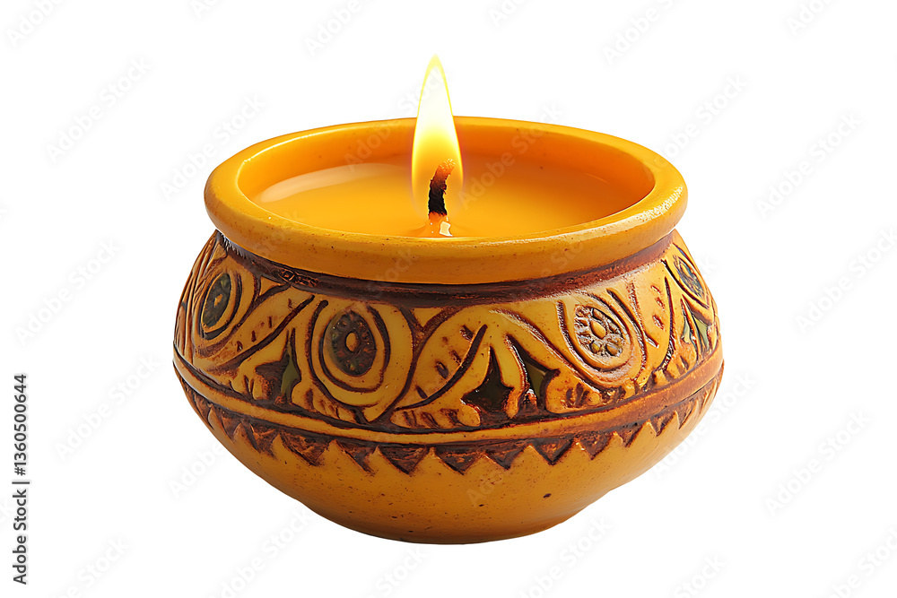 Diwali Candle Isolated on White and Transparent Background PNG Image. Diwali Candle Isolated on White and Transparent Background PNG Image.