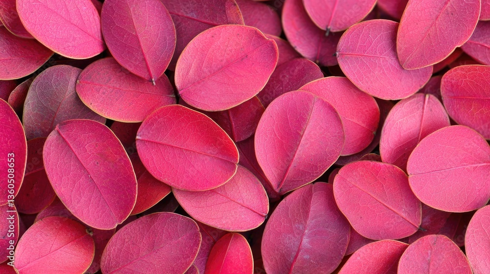 Fototapeta premium Close-up vibrant pink leaves texture background