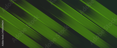 Dynamic abstract background with diagonal green streaks on a dark backdrop, creating a futuristic and high-tech look. EPS 10