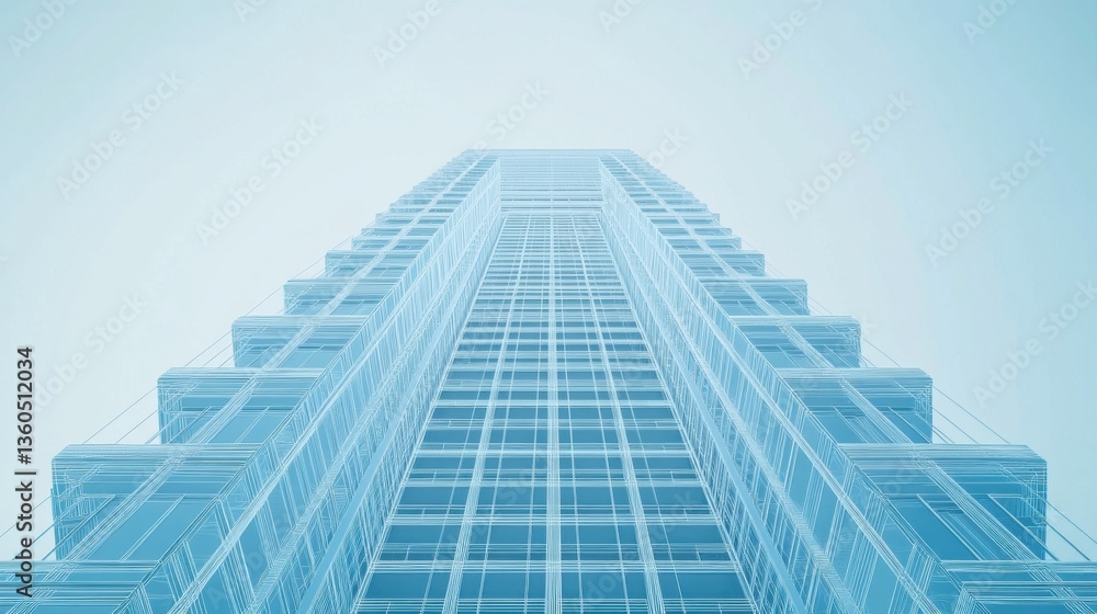 Obraz premium Edificio moderno vista desde abajo