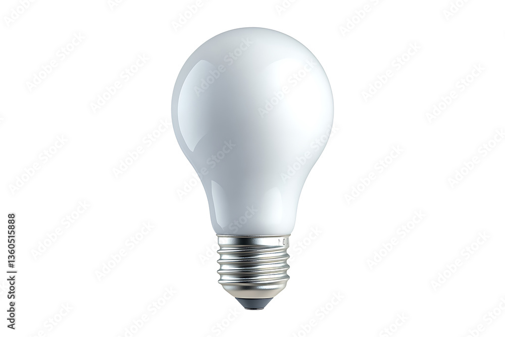 Modern LED Lightbulb Design Isolated on White and Transparent Background PNG Image. Modern LED Lightbulb Design Isolated on White and Transparent Background PNG Image.