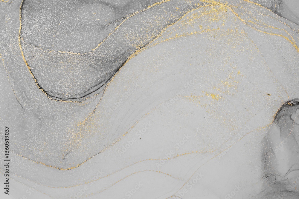 Fototapeta premium Original artwork photo of marble ink abstract art. High resolution photograph from exemplary original painting. Abstract painting was painted on HQ paper texture to create smooth marbling pattern.
