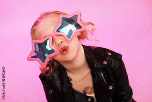 Ten-Year-Old Star Sunglasses Kiss