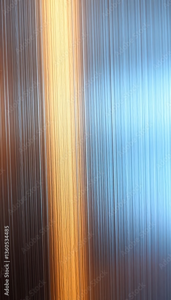 Obraz premium Close-up of brushed steel, showing fine linear texture, worn, background