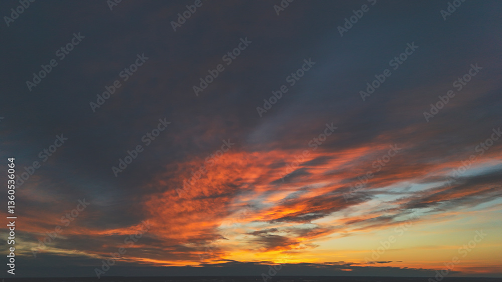 sunset sky from above the horizon sunset sky from above the horizon