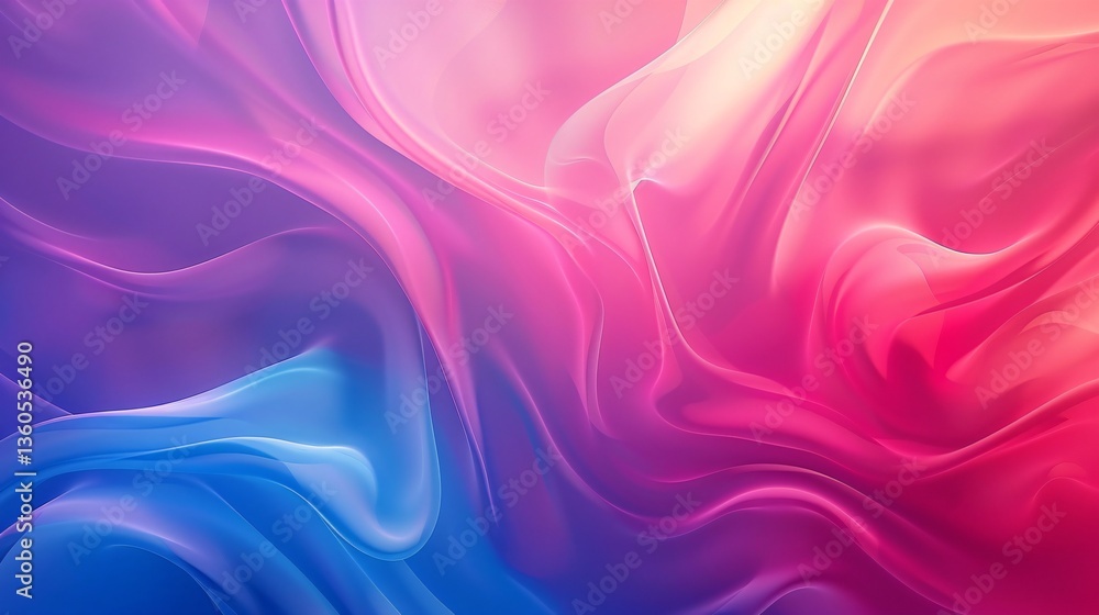 Abstract background, pink and blue gradient color background with smooth curved lines Abstract background, pink and blue gradient color background with smooth curved lines