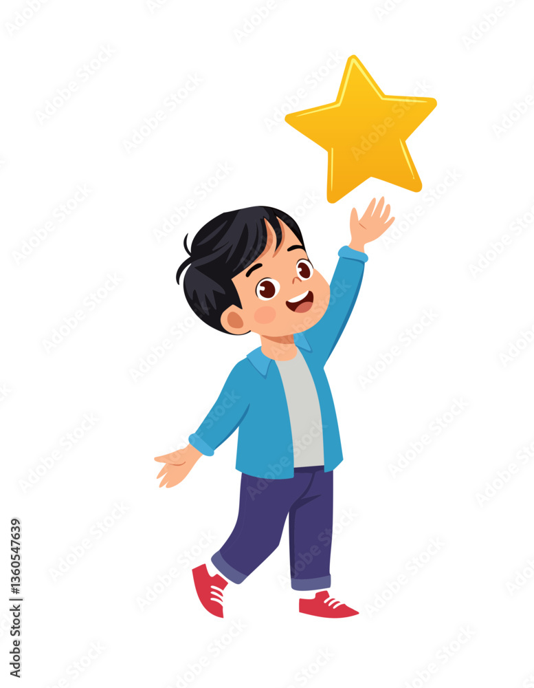 boy and star boy and star