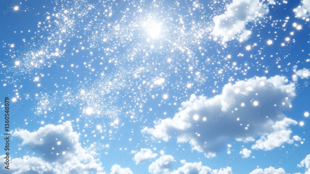 Obraz premium Sparkling Sky Clouds Daytime