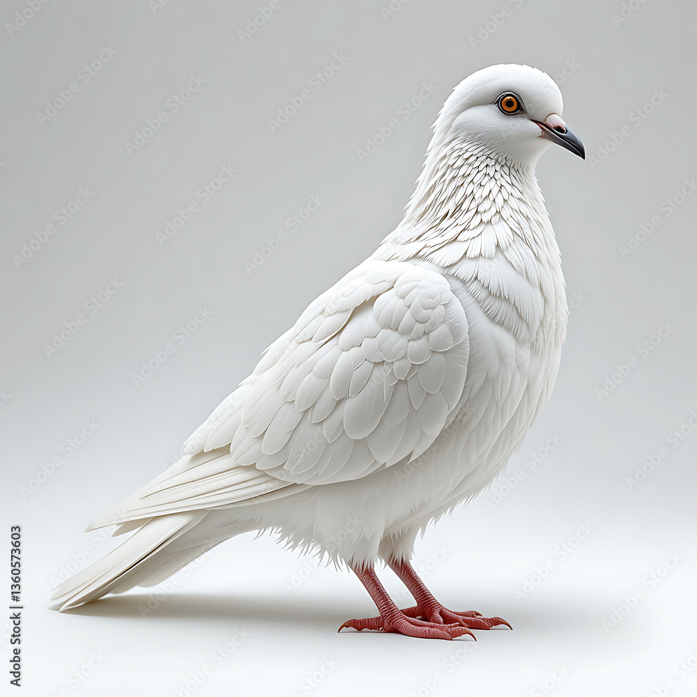 Obraz premium pigeon bird White
