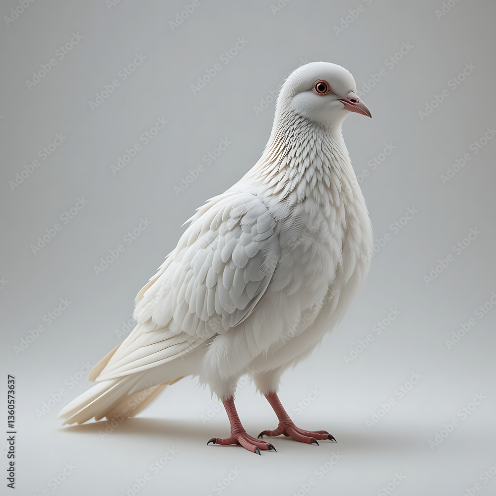 Obraz premium pigeon bird White