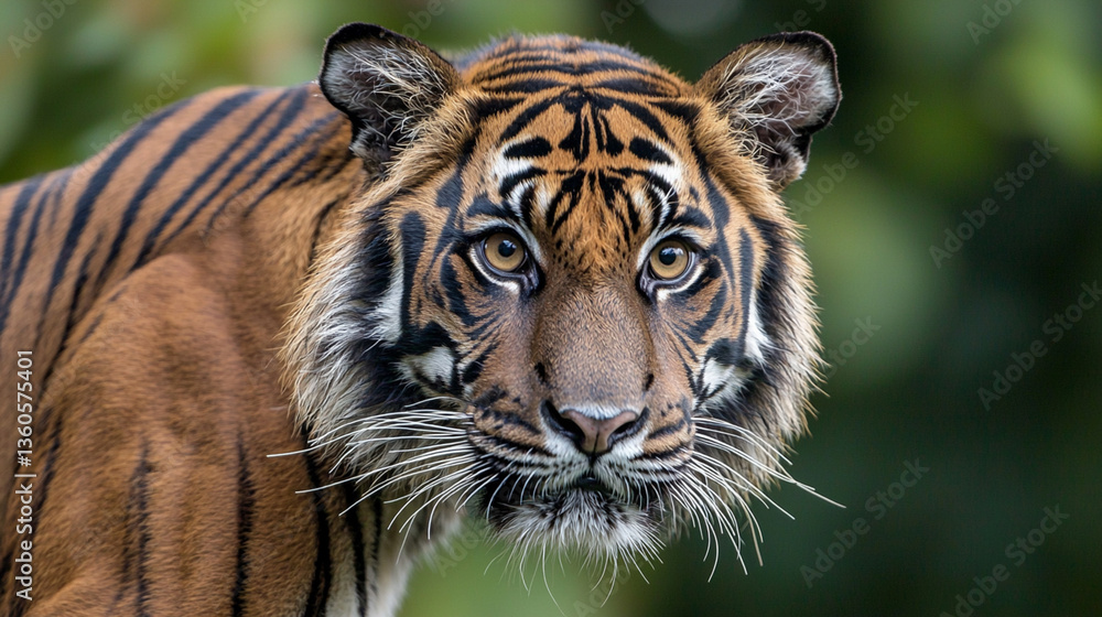 Fototapeta premium Majestic Close-Up of a Tiger
