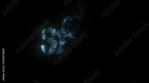 Business offer advertisement concept. Sale word appears and vanish with smoke effect.