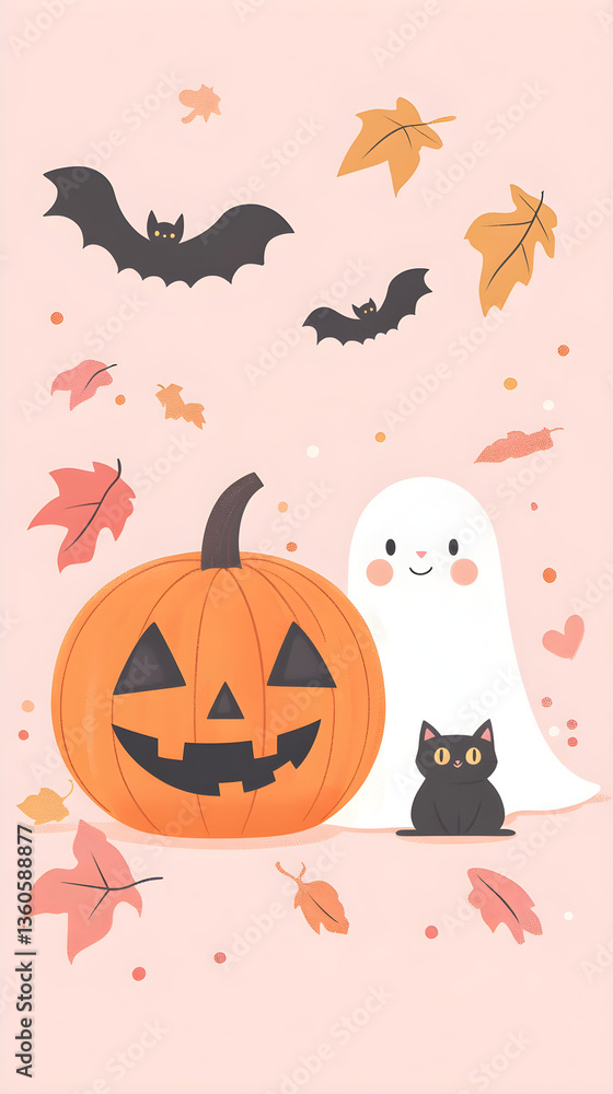 Fototapeta premium A Haunting Halloween. AI generative.