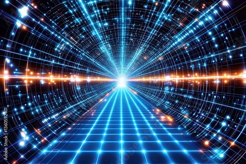 Intense hues of electric cables, LEDs, and optical fibers form a striking visual. This technology-driven background is perfect for illustrating cutting-edge business trends and futuristic concepts