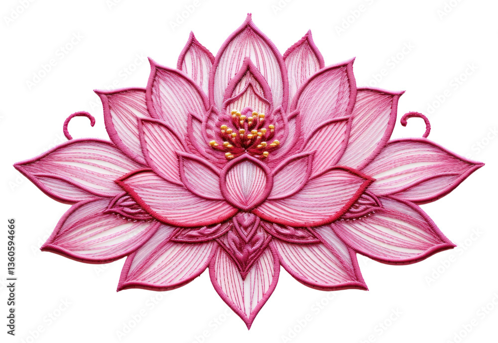 PNG Lotus in embroidery style pattern flower dahlia. PNG Lotus in embroidery style pattern flower dahlia.