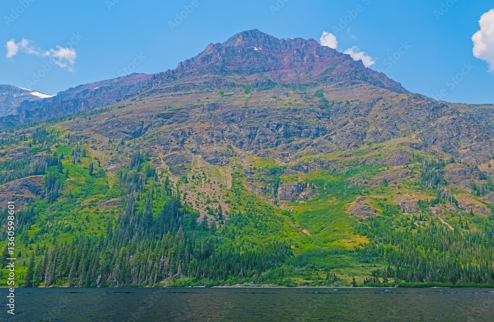 Mountain Rising Over an Alpine Lake