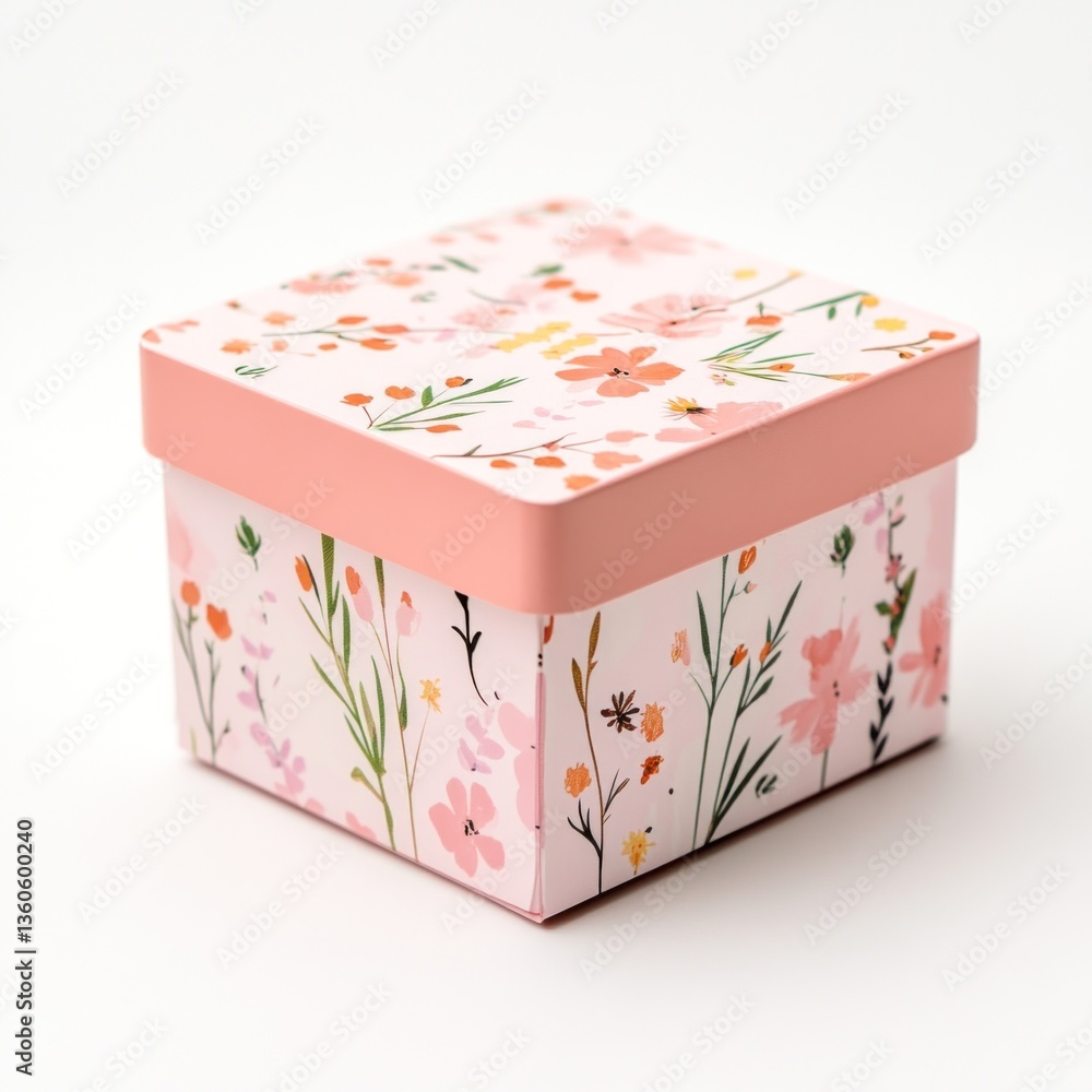 cute pink gift box isolated on white background image cute pink gift box isolated on white background image