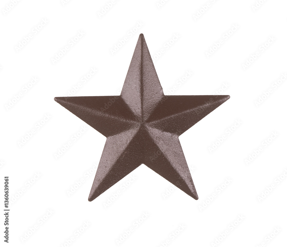 Naklejka premium military red stars isolated on white background