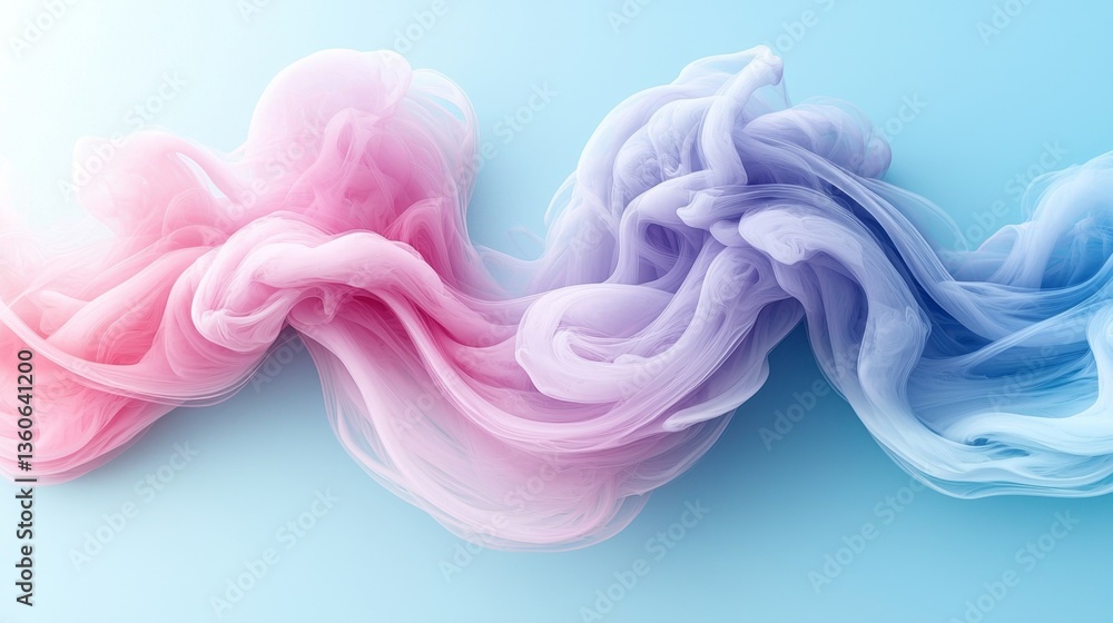 A pink and blue smoke on a blue background A pink and blue smoke on a blue background