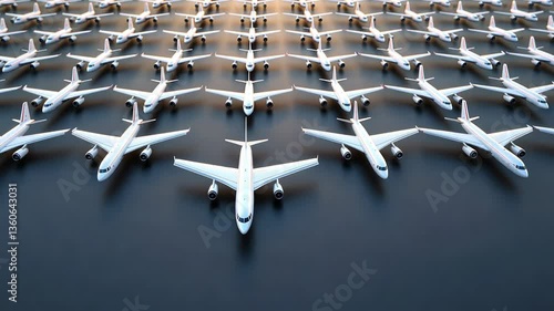 Fleet of Airplanes on the Ground: A Stunning Visual of Air Travel