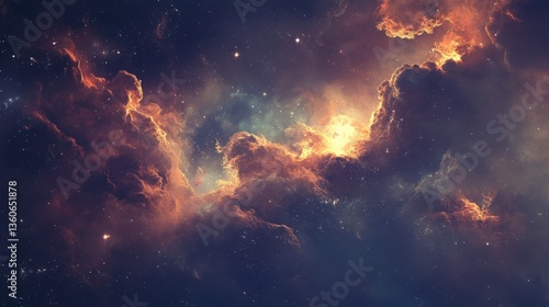 Stunning Cosmic Nebula in Space