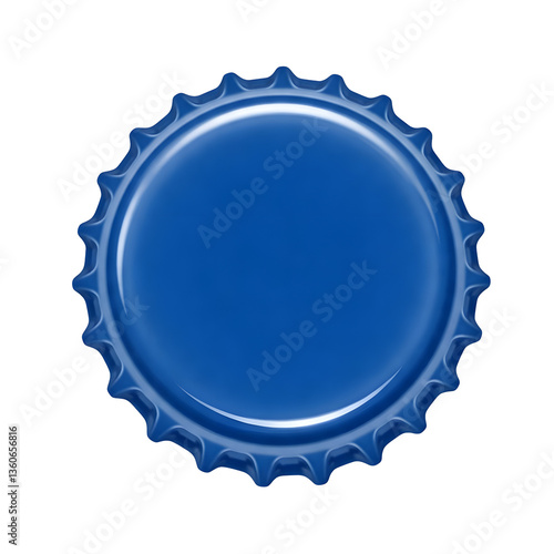Blue Crown Cork on Transparent Background