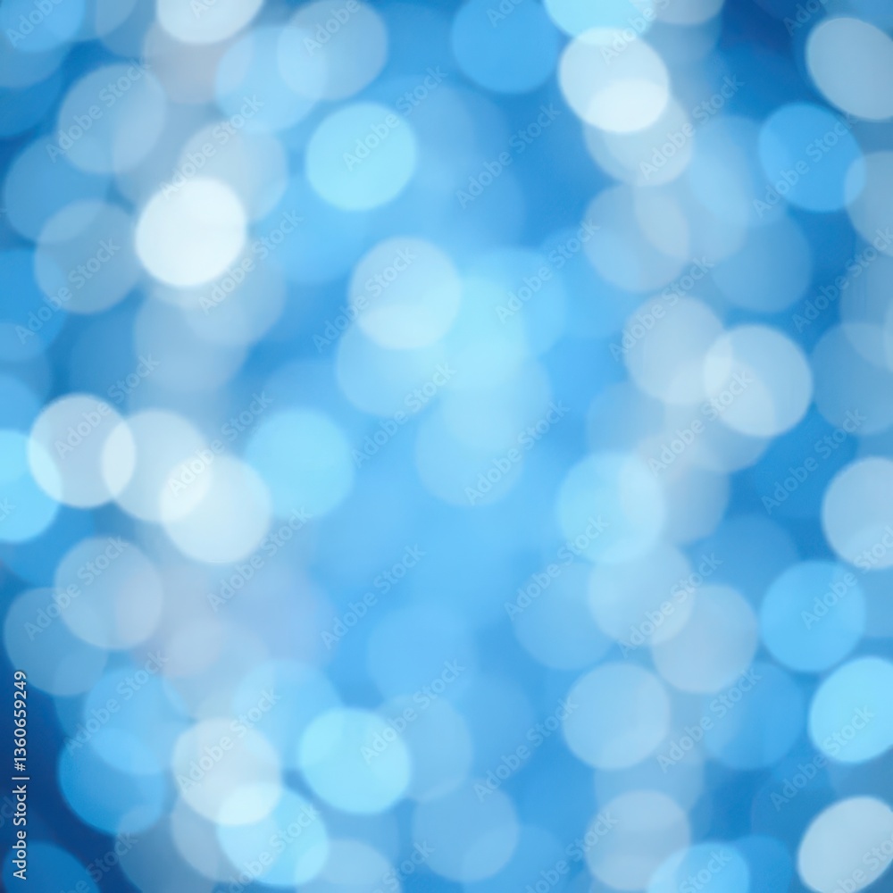 Fototapeta premium Abstract blue bokeh background, soft focus, dreamy texture, glow, nebula