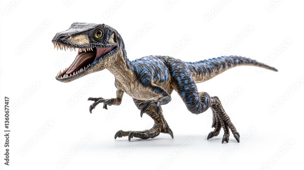 Obraz premium Figura de velociraptor