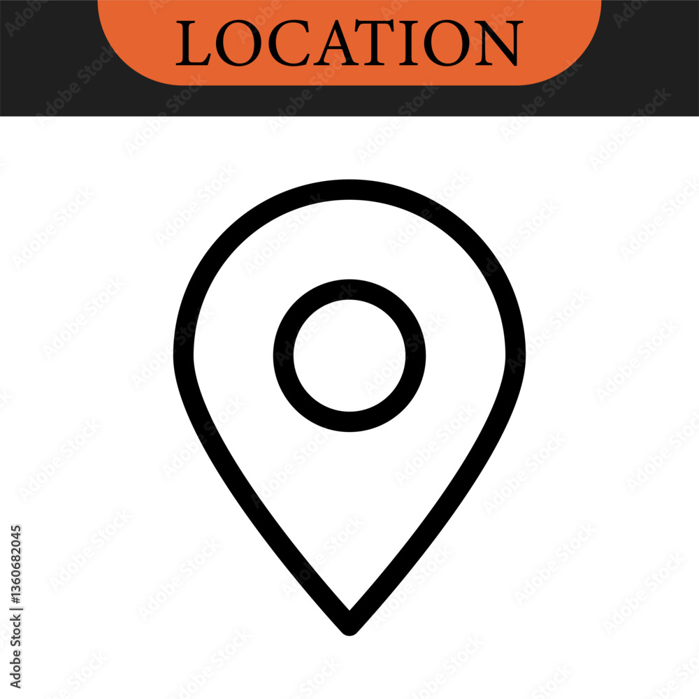 Location icon position marker symbol. Location pin icon Map pointer icon set. Red location sign, Navigation icon. Vector color set Location icon position marker symbol. Location pin icon Map pointer icon set. Red location sign, Navigation icon. Vector color set