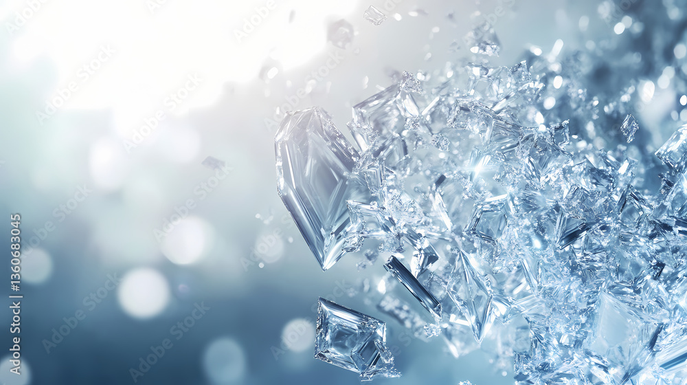 Stunning crystal 3d fluid design sparkling abstract structure with dynamic movement on shimmering background. Crystalline Sheath. Illustration Stunning crystal 3d fluid design sparkling abstract structure with dynamic movement on shimmering background. Crystalline Sheath. Illustration