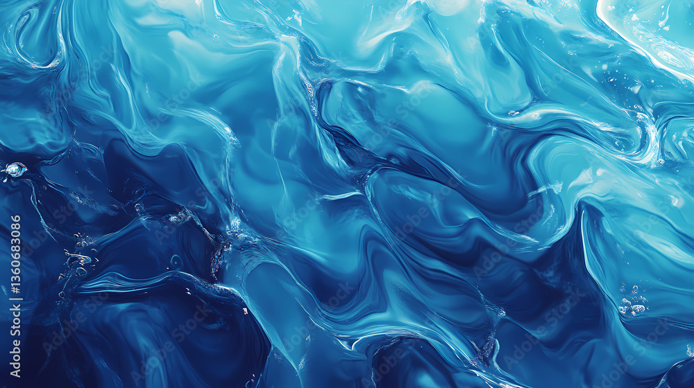 Obraz premium transparent clear blue water