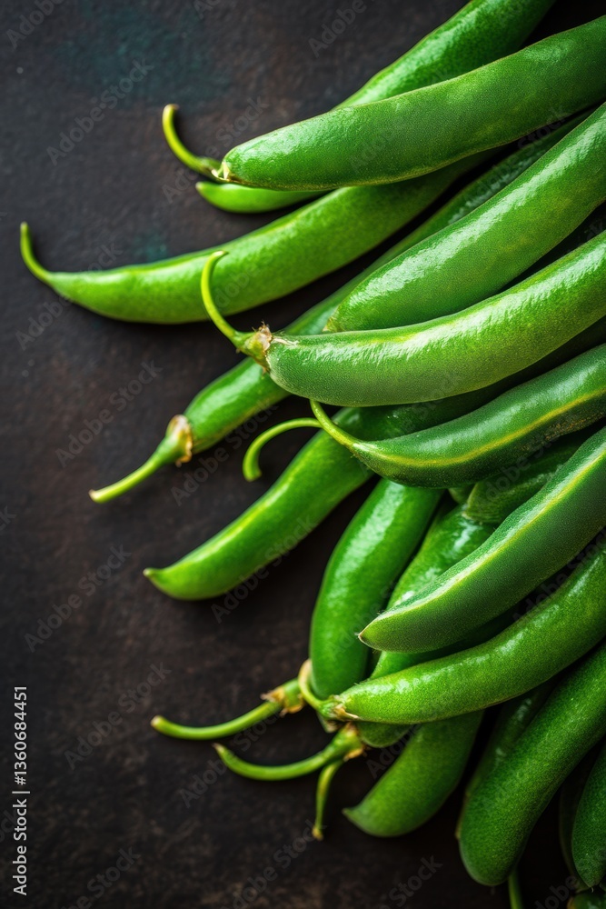 fresh organic green bean in Spring