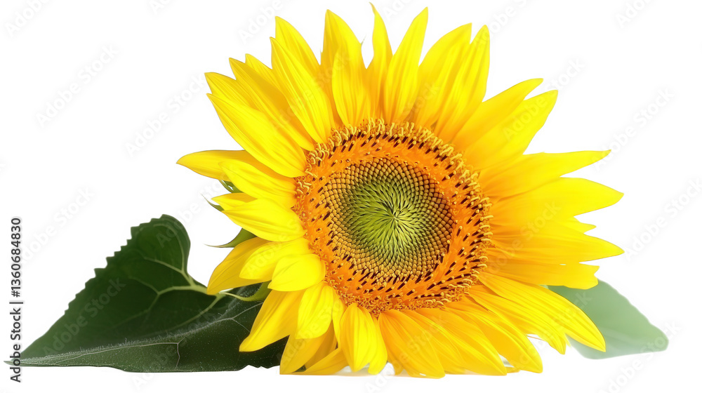 Fototapeta premium sunflower isolated on white