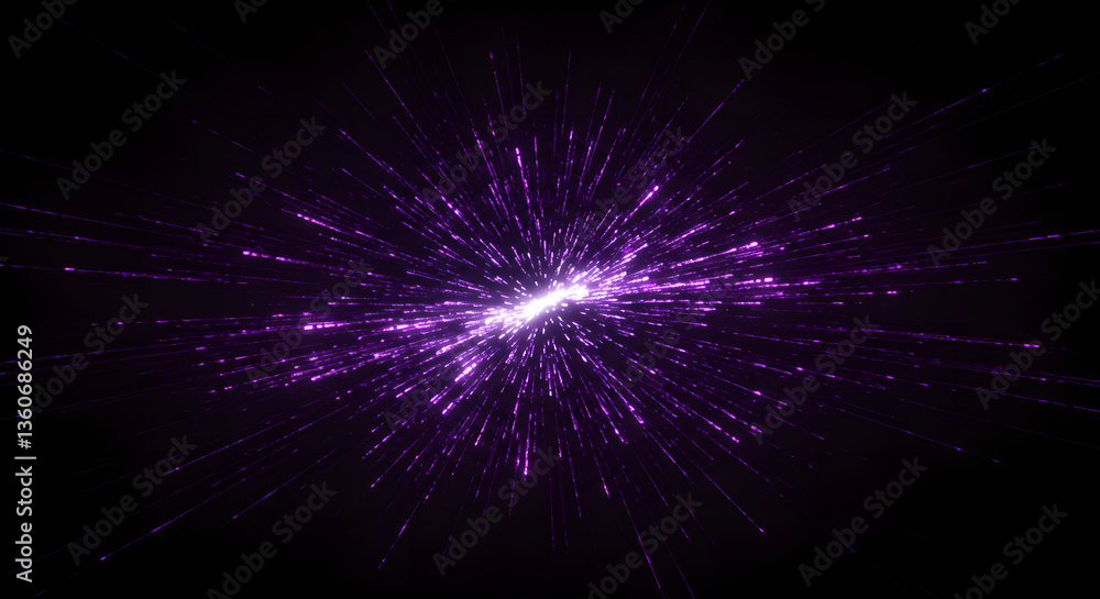 Hyper speed journey through starfield wormhole. Warp drive background. Shiny explosion with radial rays for science fiction wallpaper or technology presentation. Hyper speed journey through starfield wormhole. Warp drive background. Shiny explosion with radial rays for science fiction wallpaper or technology presentation.