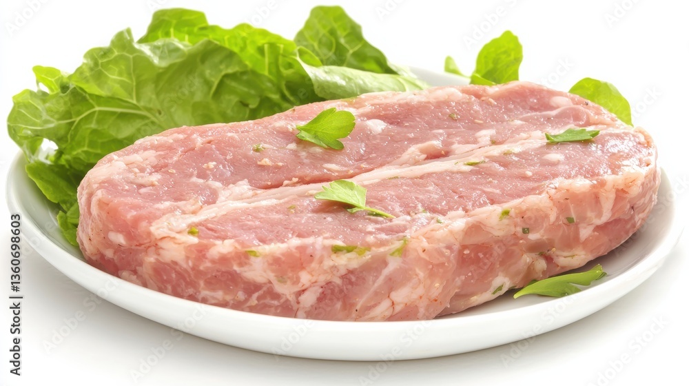 Preparing fresh pork patty with green lettuce kitchen setting food photography delicious meal concept Preparing fresh pork patty with green lettuce kitchen setting food photography delicious meal concept