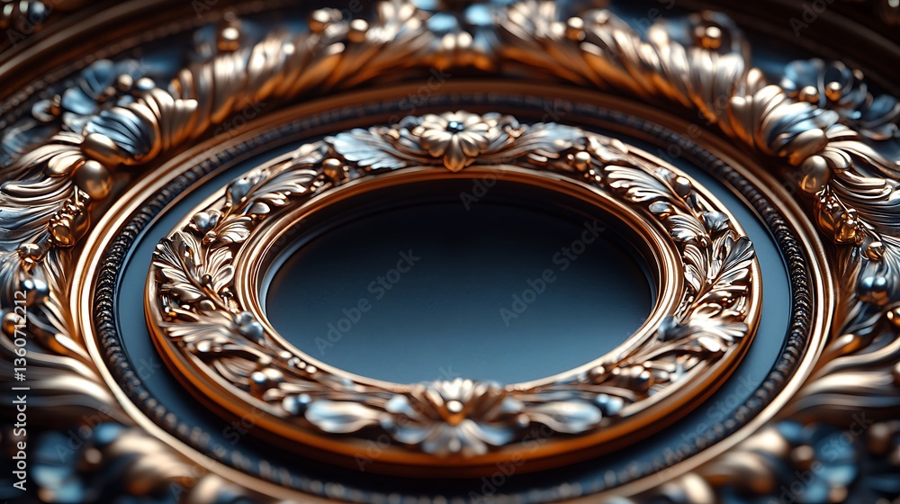 Beautiful metalwork floral mirror with ornate wall frame high resolution picture Beautiful metalwork floral mirror with ornate wall frame high resolution picture