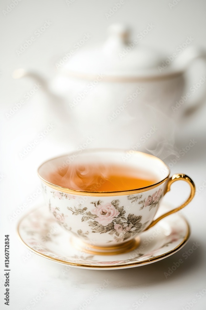 Hot tasty tea is served. Healthy drink. Relaxation. Hot tasty tea is served. Healthy drink. Relaxation.