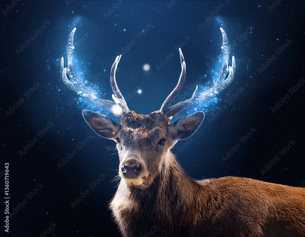 Fototapeta premium deer in the snow