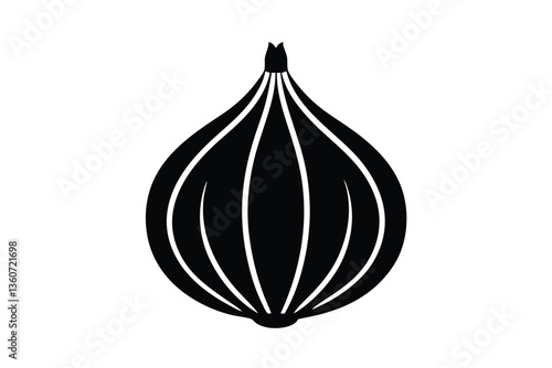 onion vector icon on white.eps