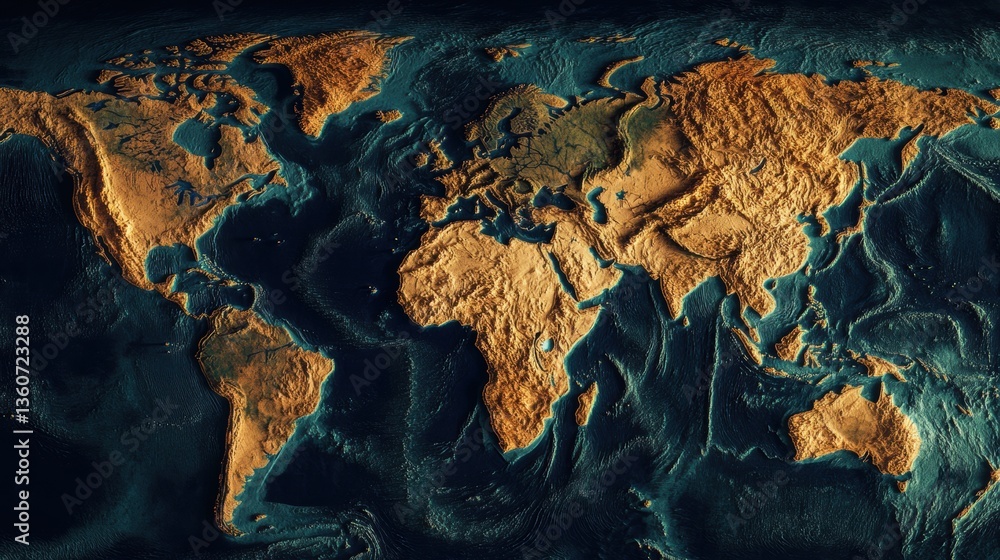 World map. Earth Day theme background wallpaper.