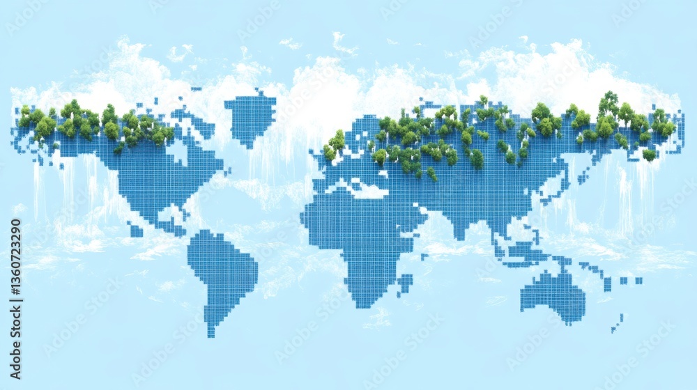 World map. Earth Day theme background wallpaper.